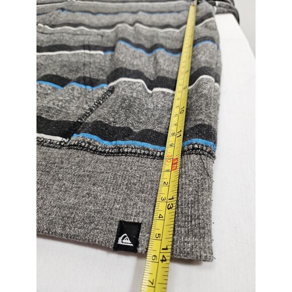 Boys Quicksilver Grey Blue Baja Hoodie Youth Size Medium, 10 - 12 - Picture 14 of 15